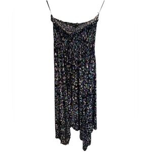 💜 Candy Couture Floral Maxi Skirt - Strapless Boho Chic - Size XL